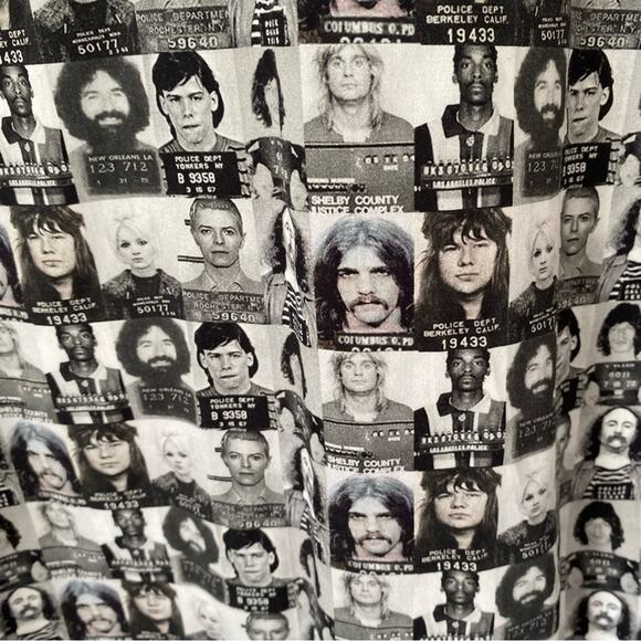 Clothier to the King Lansky Bros Mug Shot Button Down Shirt size 2 size small - Picture 8 of 11